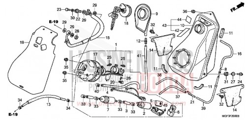 RESERVOIR A CARBURANT FJS600AB de 2011